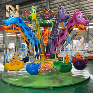 Manège Nova Rides Girafe : Chaise Volante en Fibre de Verre et Acier pour Parc d'Attractions Intérieur - Autres Manèges de Parc d'Attractions - Product Image 3