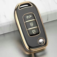 Voiture française nouveaux porte-clés à distance 2 boutons coque de clé de voiture en TPU pour Duster Dacia scénic pour Renault
