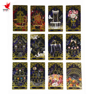 ไพ่ทำนายโชคชะตาแบบฟอยล์สีทองพร้อมคู่มือสำรับไพ่ทาโรต์สีทองพิมพ์ลายตามสั่งเป็นมิตรกับสิ่งแวดล้อม - Product Image 4