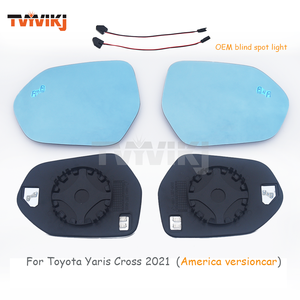 Espejo lateral izquierdo y derecho del coche para <span class=keywords><strong>Toyota</strong></span> <span class=keywords><strong>Yaris</strong></span> Cross <span class=keywords><strong>2021</strong></span> versión americana lateral con distancia de luz de punto ciego espejos de coche - Product Image 4