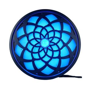 Lampe à Effet Scénique LED Caleidoscope Rond 67cm, Lumière Abysse DMX512, Tête Mobile à Double Moteur, Rotation Ininterminable pour DJ, Club, Fête - Product Image 1