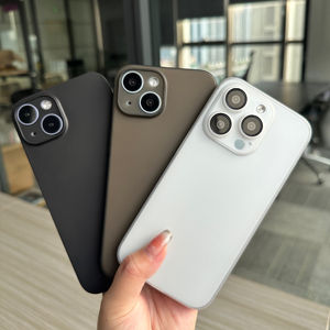 Étui design mince pour iPhone pour 15 Pro Max couverture arrière mate sensation de peau étui de téléphone PP pour iPhone 15 Pro étui <span class=keywords><strong>nu</strong></span> - Product Image 1