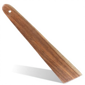 Qingzhu Wooden <b>Spurtle</b> Blender Spatula Flat Stirring Stick Sourdough Mixer Dough Cooking Baking Whisking Oven Dishwasher - Product Image 2