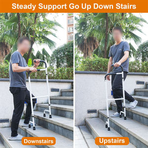 Andador con Asistencia para Subir Escaleras de Altura Ajustable y Fácil Instalación, Muletas para Personas Mayores, Pasamanos para Escaleras, Andador con Ruedas para Subir Escaleras - Product Image 3