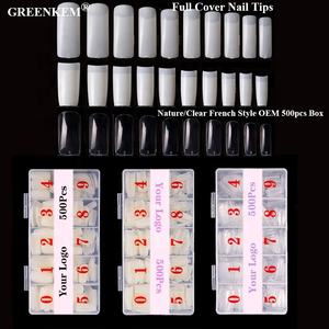 OEM 500PCs Box Lady French Style <span class=keywords><strong>Uñas</strong></span> <span class=keywords><strong>postizas</strong></span> artificiales Medias puntas y cubierta completa <span class=keywords><strong>Uñas</strong></span> <span class=keywords><strong>postizas</strong></span> - Product Image 1