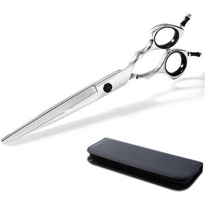 กรรไกรตัดขนสัตว์เลี้ยงมืออาชีพ 7 นิ้ว สแตนเลสสตีล ปลายสองด้าน สำหรับตัดขนสุนัข อุปกรณ์เสริมความงาม - Product Image 2