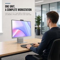 PC tout-en-un AIO, ordinateur de bureau 27 pouces, ordinateur de bureau professionnel, Intel I9 11900H, 16 Go de DDR4, 512 Go de SSD NVMR, Windows 11 Pro, écran LCD