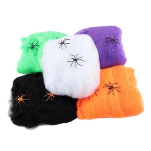 Decoraciones <span class=keywords><strong>de</strong></span> Halloween Telaraña <span class=keywords><strong>artificial</strong></span> Telaraña súper elástica con arañas Escena <span class=keywords><strong>de</strong></span> fiesta <span class=keywords><strong>de</strong></span> miedo Decoración Horror House Props - Product Image 1