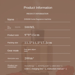 น้ำหอมปรับอากาศแบบก้านไม้หอม Oriental Charm ขนาด 200 มล. - ปราศจากแอลกอฮอล์ กลิ่นหอมติดทนนาน ให้บรรยากาศสดชื่น เหมาะสำหรับโรงแรมและใช้ภายในอาคาร - Product Image 3