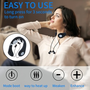 Home Use 2 in 1 Electric Neck Massager <b>Wireless</b> Neckband Massage Earphone Instrument - Product Image 5