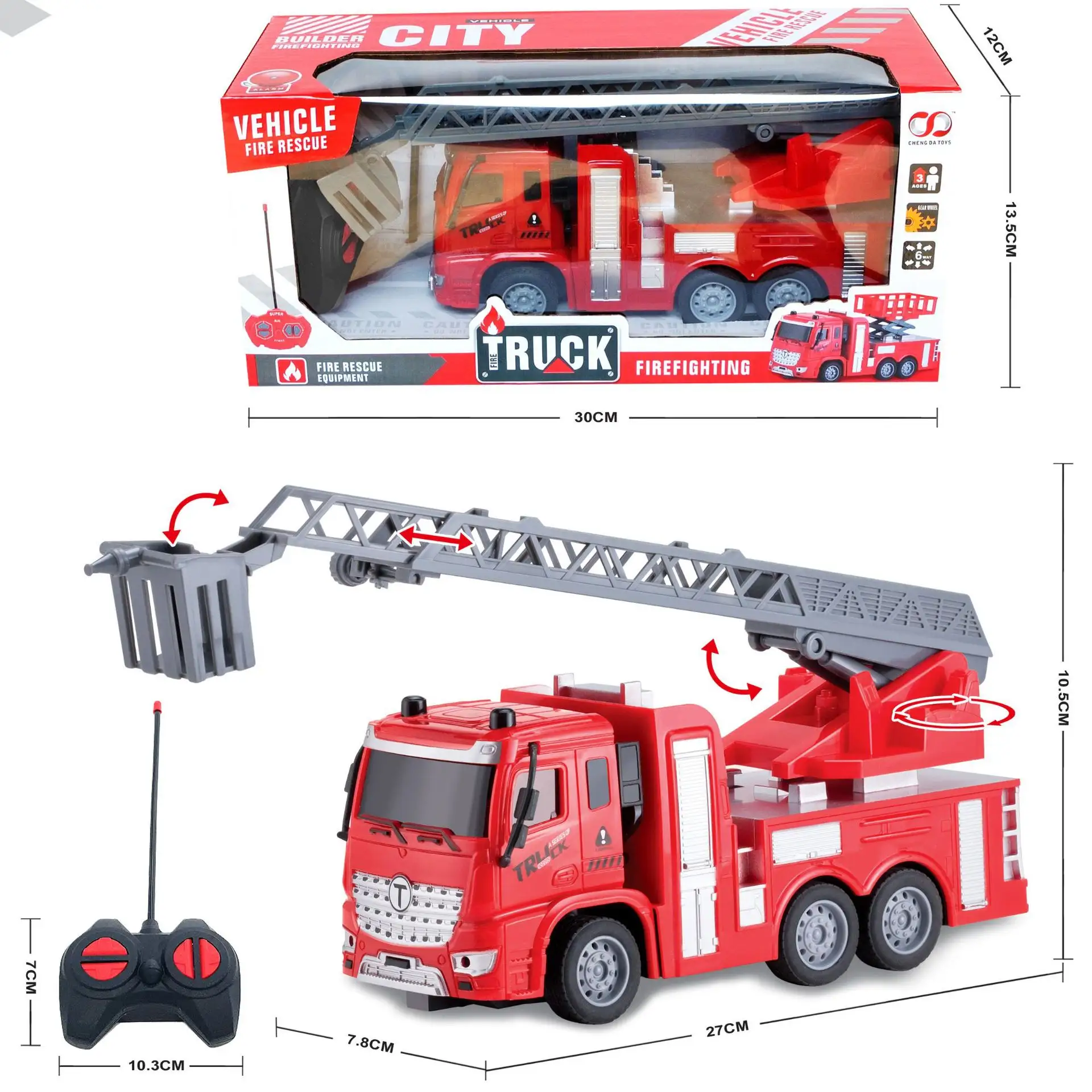 Mobil mainan truk api beton diperkuat, mobil mainan anak laki-laki, Model mobil Teknik
