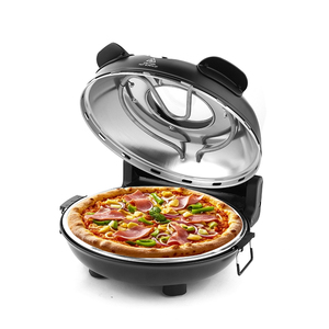 <span class=keywords><strong>Horno</strong></span> Eléctrico <span class=keywords><strong>para</strong></span> Pizza de 12 Pulgadas con Placa de <span class=keywords><strong>Cerámica</strong></span>, 1200W, Multifunción, Temperatura Ajustable, Calentamiento sin Aceite, Fácil de Usar en el Hogar - Product Image 4