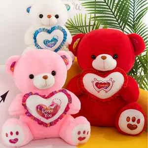 Orsacchiotto di san valentino con cuore orsacchiotto personalizzato morbido da 30cm