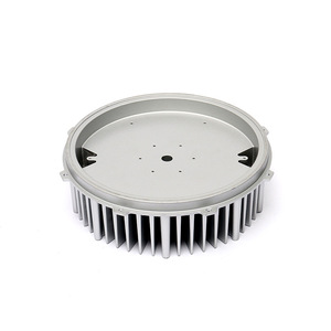 Dissipateur thermique en aluminium moulé sous pression, rond, argenté, moulage sous pression haute pression, sur mesure pour pièces automobiles et de moto - Product Image 2