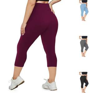 Shorts de Cintura Alta a Media Pierna para Mujer, Talla Grande 5XL, Transpirables, de Spandex/Nailon, a Cuadros, Personalizados y de Alta Calidad - Product Image 1