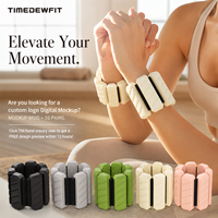Poids de poignet en silicone personnalisés avec base en fer, réglables pour chevilles/bracelets, durables pour le fitness quotidien et le yoga, faible MOQ, OEM