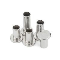 Rivets semi-tubulaires à tête ovale en acier inoxydable