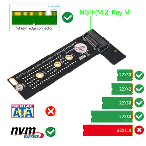 ใหม่ล่าสุดรุ่น<span class=keywords><strong>M</strong></span>.<span class=keywords><strong>2</strong></span> NGFF <span class=keywords><strong>M</strong></span>-Key NVME SSD Converter Card Adapterสำหรับ2014 MacBook Mini A1347 MEGEN2 MEGEM2 MEGEQ2 NVME SSD - Product Image 2