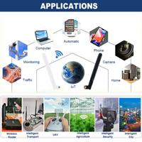 Antenne WiFi double bande 2,4 GHz et 5,8 GHz en caoutchouc avec connecteur SMA mâle pour routeur et module réseau