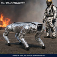 Combinaison de protection intégrale pour chien robot, isolante thermiquement, réfléchissante et aluminisée, pour la lutte contre les incendies, les secours et l'inspection