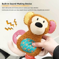 Jouet pour chien en peluche coloré en tissu avec couineur pour grands chiens, idéal pour la mastication et le soulagement de l'ennui (vente en gros)