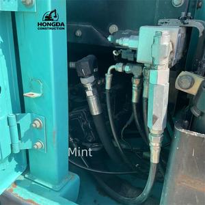 Vente chaude utilisée Kobelco SK75 7.5 tonnes pelle sur chenilles bas prix d'occasion pelle noyau Kawasaki pompe à roulement à engrenages moteur PLC - Product Image 6