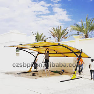 Promo Terbatas! Tenda Carport Logam Baja Mudah Dipasang, Kanopi Luar Ruangan yang Dapat Disesuaikan, Carport Parkir Mobil dengan Lapisan Aluminium Seng PVDF untuk Penggunaan Sehari-hari - Product Image 4