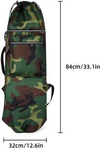 Échantillon gratuit Sac de skateboard d'extérieur Sac de transport pour longboard Sac de surf de grande capacité personnalisé avec MOQ 10 - Product Image 2