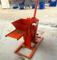 Fabrication vente qmr2-40 presse manuelle sol ciment emboîtement brique faisant la machine