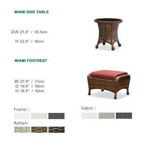 Juego de Muebles de Jardín de Lujo Modernos de Ratán y Aluminio para Exteriores, Sofás de Patio Resistentes a los Rayos UV para Uso en Patio, Villa o Parque - Product Image 3