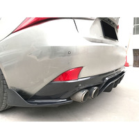 Diffuseur de pare-chocs arrière en fibre de carbone avec séparateur pour LEXUS IS300 IS350 IS F Sport berline 4 portes 2017 2018 +