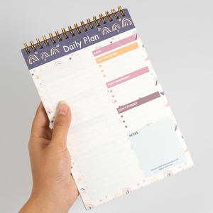 Logo personnalisé de belle qualité à faire liste Sprial Plan pour chaque <span class=keywords><strong>semaine</strong></span> bloc-notes planificateur d'agenda personnalisé - Product Image 2