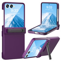 Étui pour Samsung Z Flip 8 avec protection d'écran intégrée, coque rigide en PC couleur unie avec charnière et support pour Samsung Galaxy Z Flip 8 7