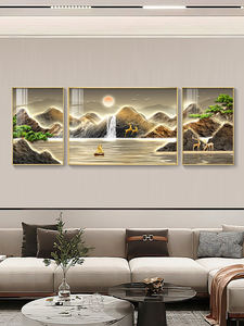 <span class=keywords><strong>Arte</strong></span> Murale a Trittico di Lusso Moderno e Minimalista Set di 3 Quadri Incorniciati | Decorazione Elegante per Sfondo Divano in Soggiorno | Elemento d'Arredo di Alta Gamma per la Casa - Product Image 4