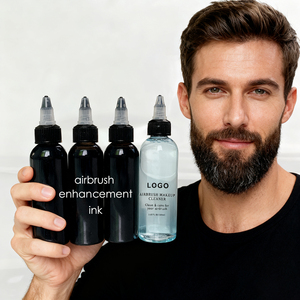 नाई वृद्धि प्राकृतिक दिखने वाले मैट फिनिश डाई स्याही खनिज स्प्रे आउटलाइनर ट्रिमर नाई उत्पाद पुरुषों की दाढ़ी वृद्धि मुँहासे - Product Image 6