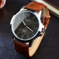 Montre à quartz de luxe pour homme, style Hangzhou, élégante, sportive, boîtier en acier inoxydable, double affichage, bracelet en cuir de 20 mm