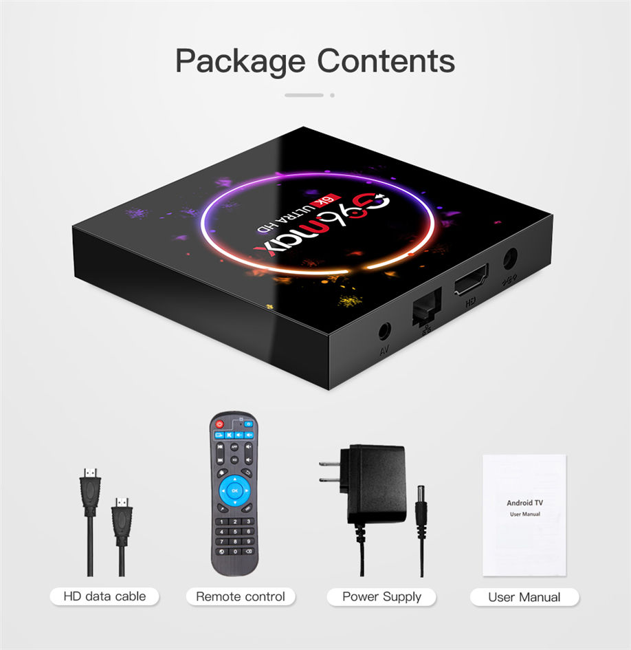Android TVBOX G96 max 4G 64G 米国プラグ 2024 G96 Max TV Box Android 14 H618