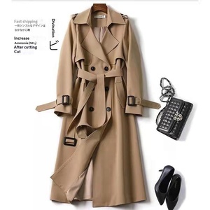 Womens Mid-Length Checkered Pattern Fleece Lining Detachable Hat <b>Trench</b> <b>Coat</b> 2025 Spring/Summer New Korean-Style - Product Image 1