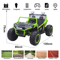 Voiture UTV pour enfants, voiture à pédales 24V pour enfants, 2 places avec télécommande, voiture électrique pour enfants