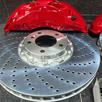 Kit d'étriers de frein à 10 pistons pour Land Rover, pour Range Rover, avec disques de frein perforés et rainurés de 412mm, 420mm, 440mm, noirs