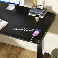 Table élévatrice électrique en verre trempé, ergonomique, durable, avec fonctions automatiques, bureau moderne pour villa, bureau intelligent pour l'étude