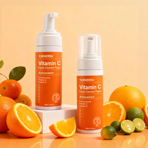 Limpiador <span class=keywords><strong>de</strong></span> <span class=keywords><strong>espuma</strong></span> antioxidante con <span class=keywords><strong>vitamina</strong></span> <span class=keywords><strong>C</strong></span> y E: lavado <span class=keywords><strong>facial</strong></span> brillante y antioxidante, para todo tipo <span class=keywords><strong>de</strong></span> piel, servicio OEM certificado GMP - Product Image 1