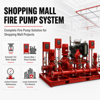 Ensemble complet de pompes anti-incendie pour centre commercial, pompe jockey électrique diesel