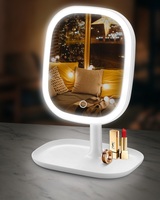 Fabricant Miroir de salle de bain de bureau grossissant avec gradateur éclairé par LED Miroir de maquillage intelligent