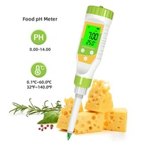 Pengukur Ph makanan YY-2030, lampu latar Sensor keasaman PH keju Adonan daging