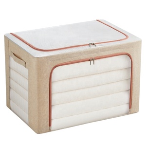 Caja de Almacenamiento de Tela Plegable de Calidad, Organizador con Asa, Solución de Almacenamiento Plegable para Ropa y Lavandería para Familias, para Uso en Armarios - Product Image 6