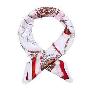 Nueva llegada para 2020 venta al por mayor de <span class=keywords><strong>las</strong></span> mujeres, el velero de Chiffon impreso personalizado Pañuelo cuadrado pañuelo - Product Image 4