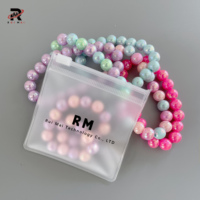 Échantillons gratuits, bijoux personnalisés, emballage long en plastique, sac en PVC transparent avec fermeture éclair, pochette pour bijoux, sac à fermeture éclair pour perruque