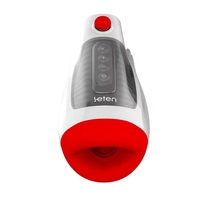 Realistischer Oraler Masturbator für Männer mit Tiefenkehle, Luftkontrolle, Vakuum-Saugfunktion und Vibration - Exklusives Spielzeug für Herren