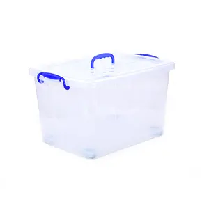 Factory wholesale extra large clear storage totes,large plastic storage boxes on wheels